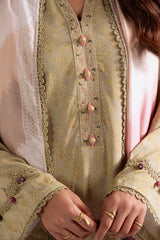 SAGE GARLAND-3PC LINEN PRINTED SUIT