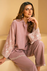 PALE PINK-2 PC (SHIRT & TROUSER)