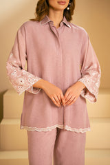 PALE PINK-2 PC (SHIRT & TROUSER)