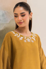 SAGE GREEN EMBROIDERED LINEN SHIRT