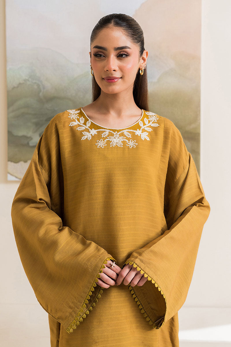 SAGE GREEN EMBROIDERED LINEN SHIRT