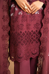 CELESTIAL BERRY - 3PC(SHIRT, TROUSER & DUPATTA)