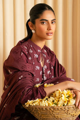 CELESTIAL BERRY - 3PC(SHIRT, TROUSER & DUPATTA)