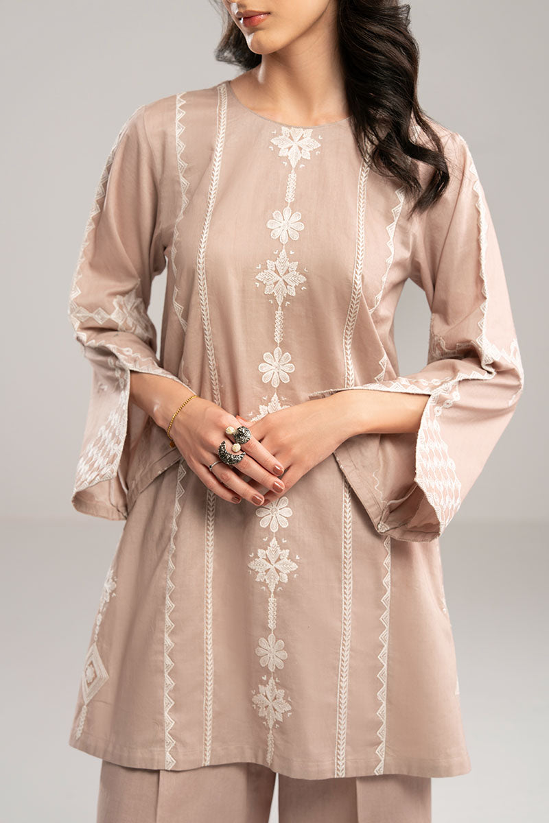 WHEAT WHITE-2PC (SHIRT & TROUSER)