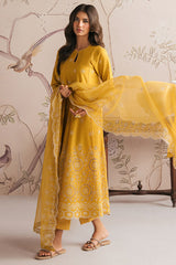 AMBER GLOW-3PC CHIKANKARI SUIT