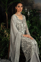CLASSIC ACME-4PC CHIFFON EMBROIDERED SUIT