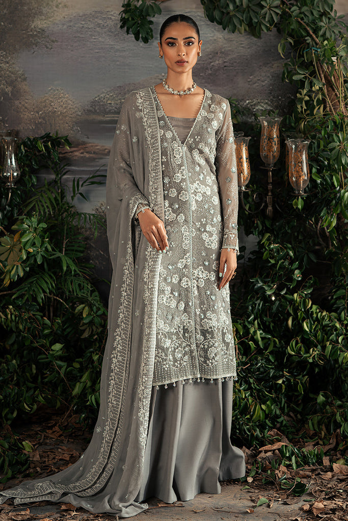 CLASSIC ACME-4PC CHIFFON EMBROIDERED SUIT