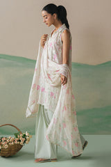 FLORET GRACE-3PC LAWN EMBROIDERED SUIT