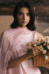 PINK BLOSSOM-3PC LAWN EMBROIDERED SUIT