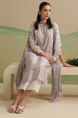 ARCTIC BLOOM-2PC (SHIRT & DUPATTA)