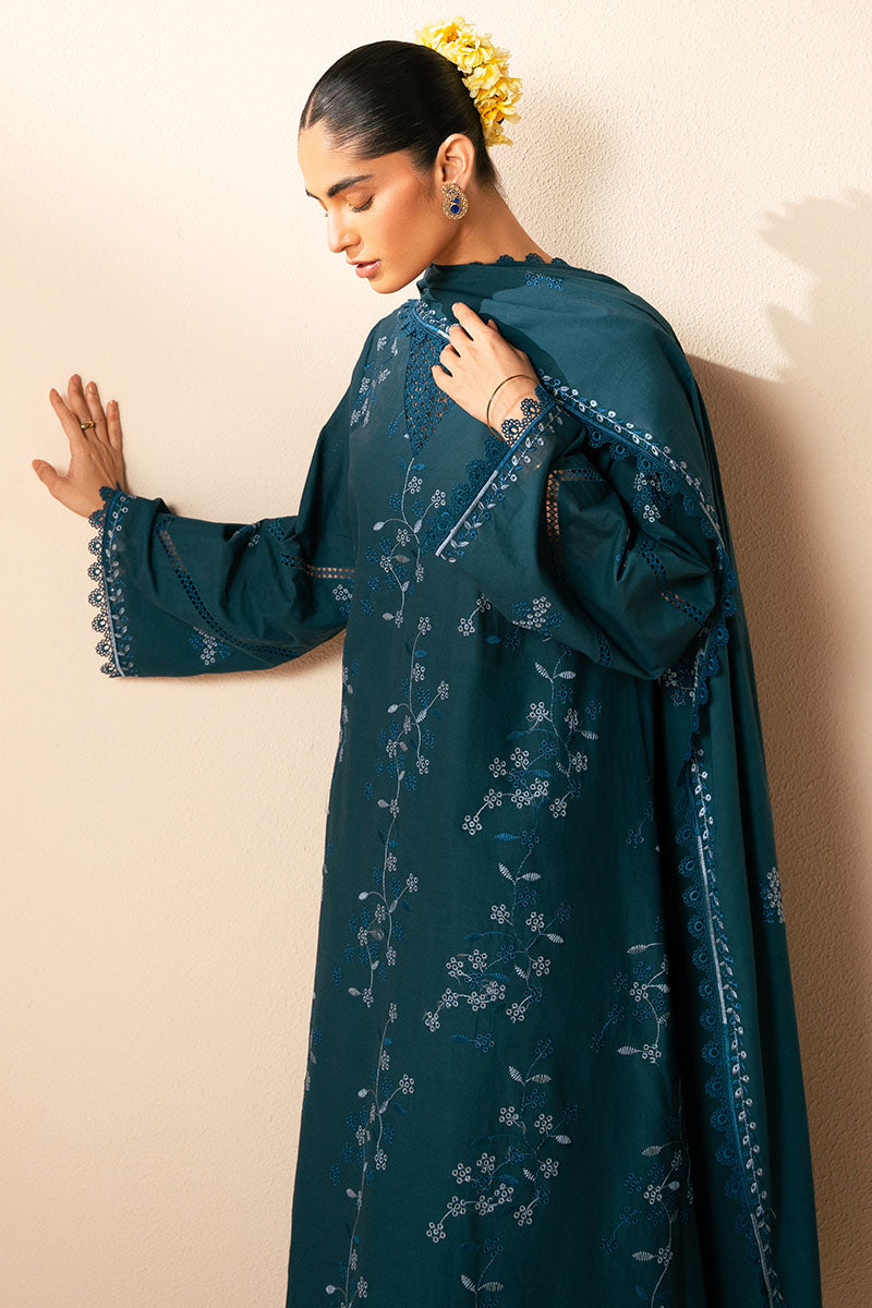 TWILIGHT CHARM-3PC CHIKANKARI SUIT