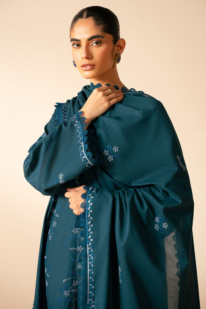 TWILIGHT CHARM-3PC CHIKANKARI SUIT