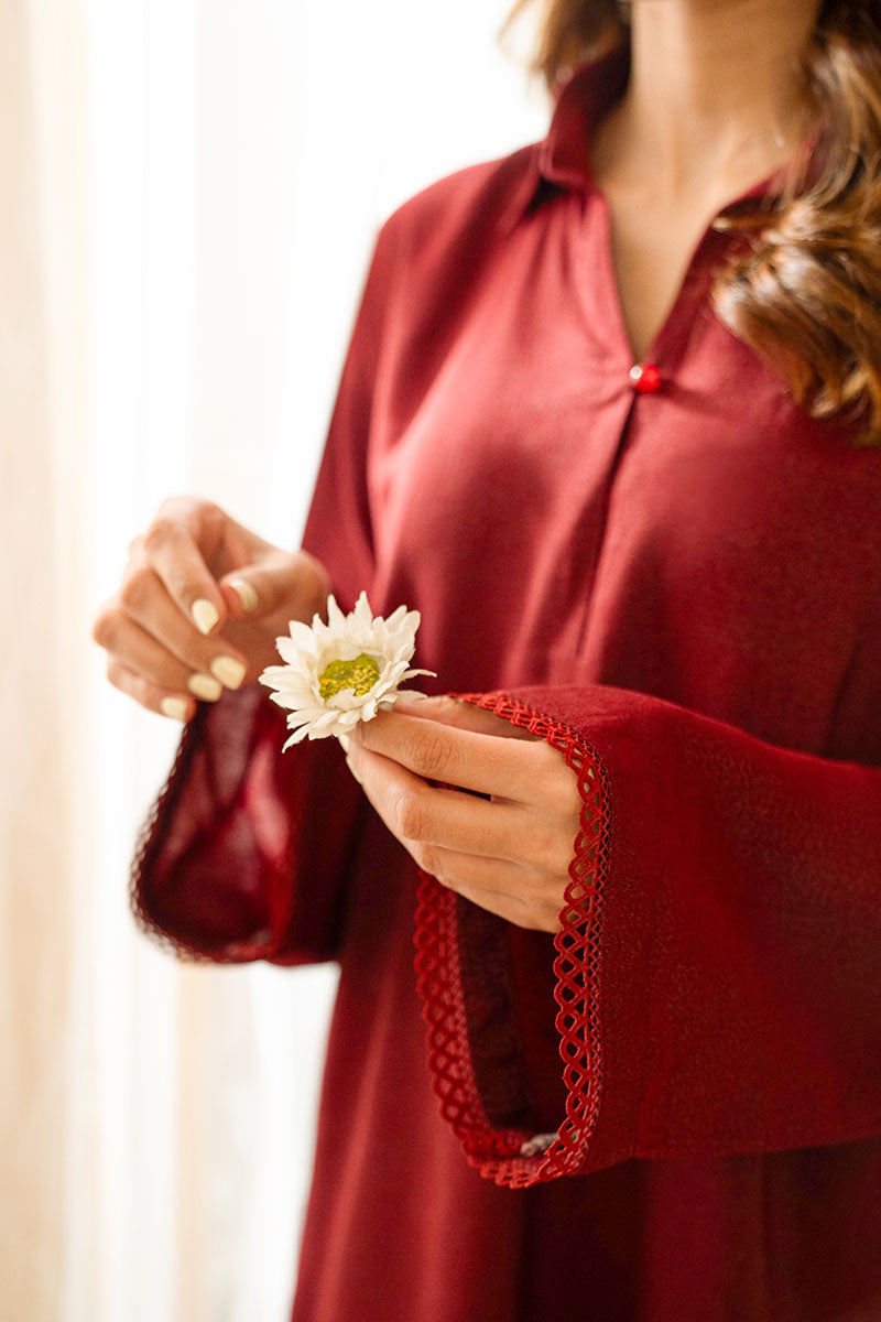 RED ROUGE-2PC (SHIRT & TROUSER)