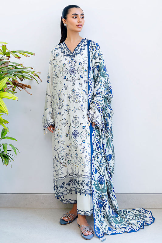 IVORY ORCHID-3PC (SHIRT,TROUSER & DUPATTA)