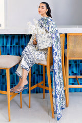 IVORY ORCHID-3PC (SHIRT,TROUSER & DUPATTA)