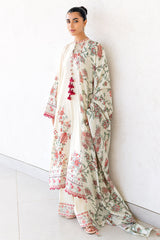 PETAL SAND-3PC SATIN PRINTED SUIT