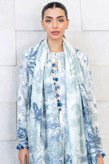 WHIMSICAL TEAL-3PC (SHIRT, TROUSER & DUPATTA)