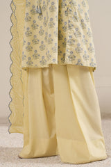 LEMON HAZE-3PC PRINTED LAWN SUIT