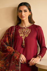 GARNET GLAMOOR-2 PC (SHIRT & DUPATTA)