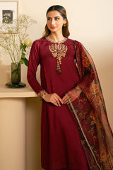 GARNET GLAMOOR-2 PC (SHIRT & DUPATTA)