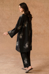MIDNIGHT MIST-2 PIECE LINEN PRINTED SUIT