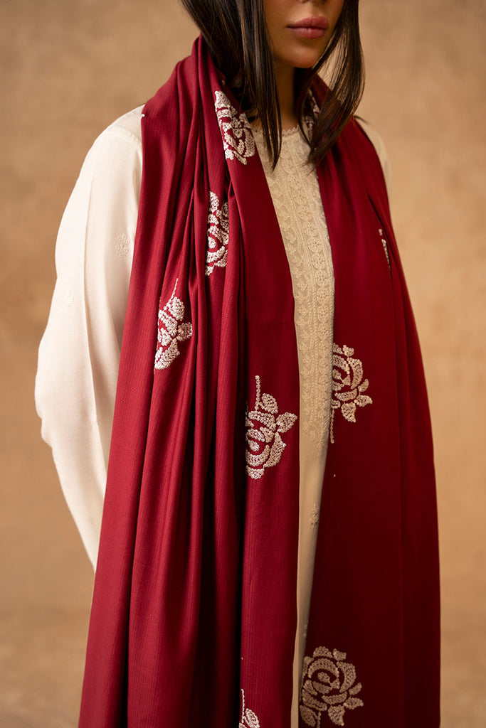 BLOSSOM EMBROIDERED SHAWL
