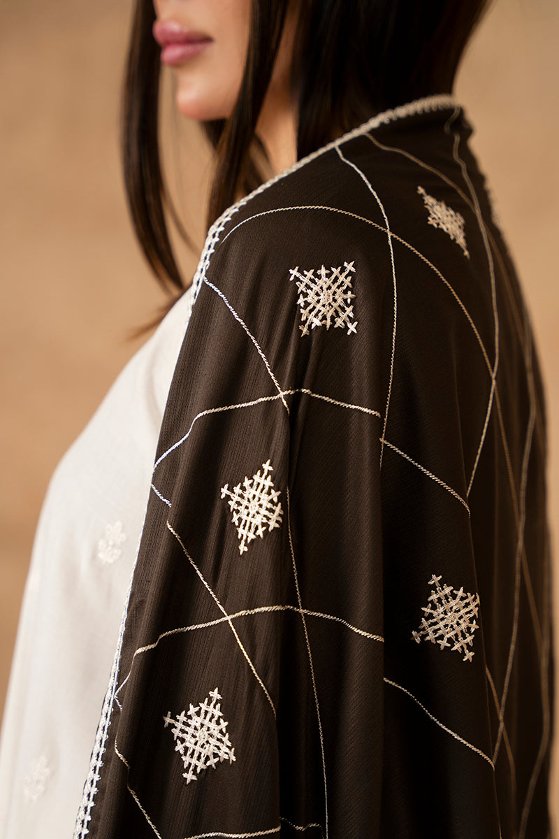ETHNICS EMBROIDERED SHAWL