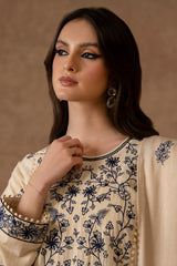 TRANQUIL PEARL-2 PIECE KHADDAR EMBROIDERED SUIT