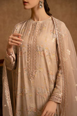 PETAL PINK-2 PIECE SILK EMBROIDERED SUIT