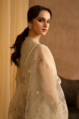 ISLAND FOSSIL-2 PIECE ORGANZA EMBROIDERED SUIT