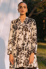 FLORAL COR-1 PIECE LINEN PRINTED SHIRT