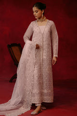 TRINKET LILAC-4 PIECE ORGANZA EMBROIDERED SUIT