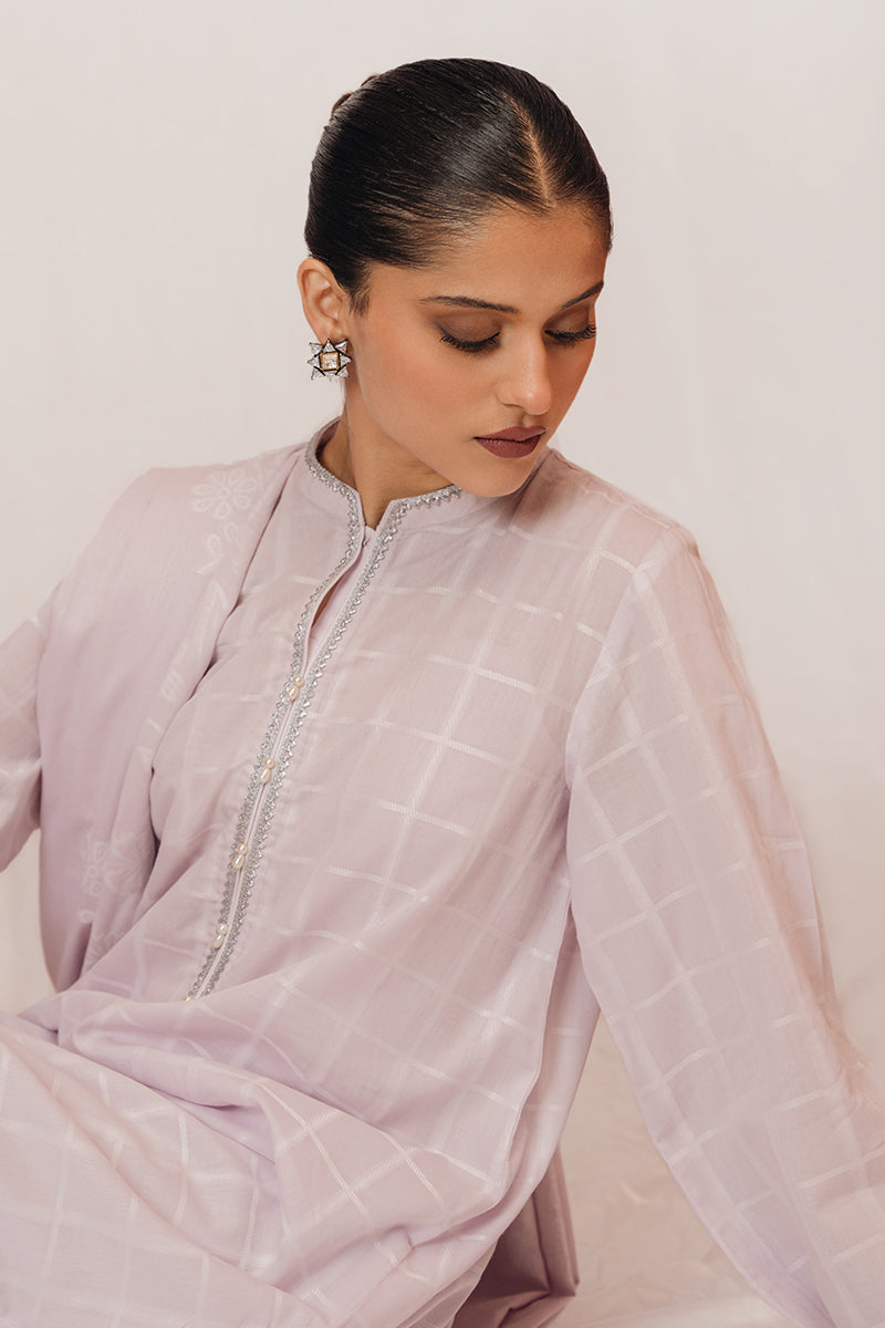 FAIR LILAC-3 PIECE JACQUARD SUIT