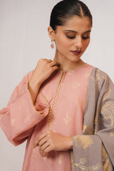 MELLOW ROSETTE-3 PIECE JACQUARD SUIT