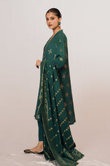 MEADOW GREEN-3 PIECE JACQUARD SUIT