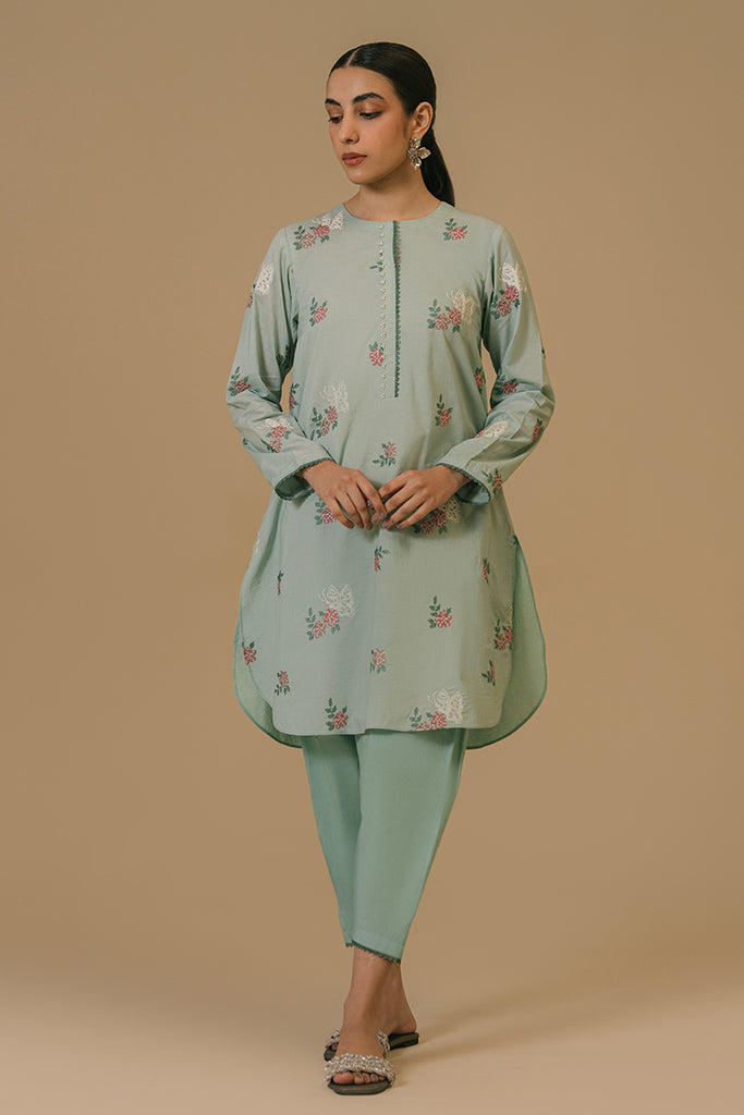 WASABI-2 PIECE LAWN EMBROIDERED SUIT