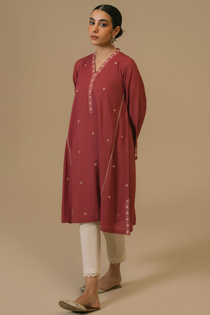 MAUVEWOOD LAWN EMBROIDERED SHIRT