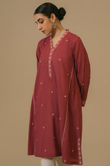 MAUVEWOOD LAWN EMBROIDERED SHIRT