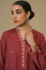 MAUVEWOOD LAWN EMBROIDERED SHIRT