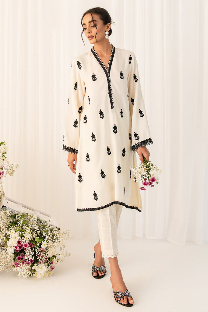 IVORY CHARM EMBROIDERED SHIRT