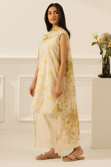 MUSTARD MELODY-3 PC PRINTED LAWN SUIT