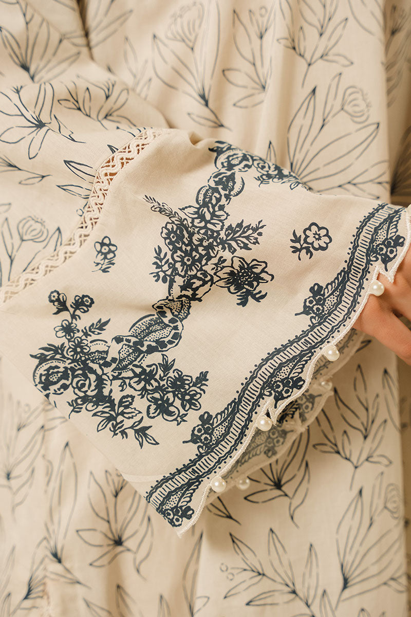DUSTY GLINT-2 PC PRINTED LAWN SUIT