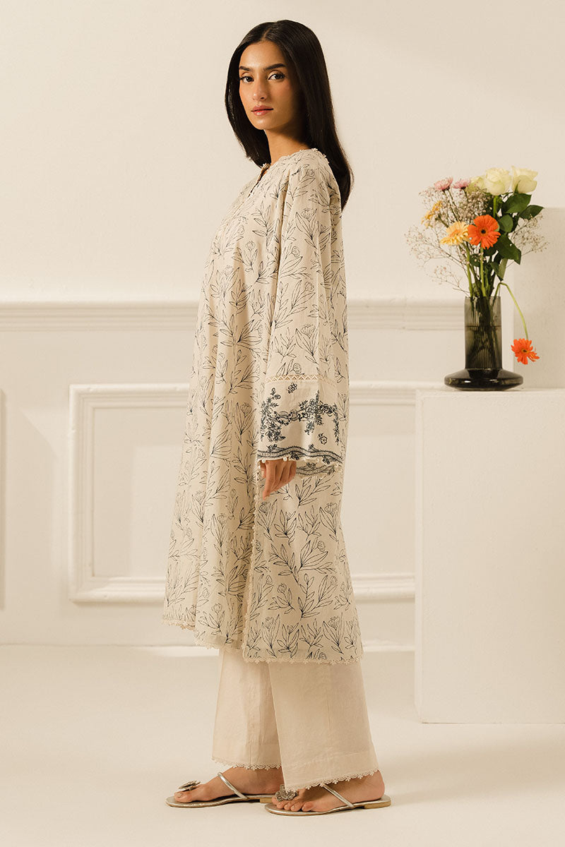DUSTY GLINT-2 PC PRINTED LAWN SUIT