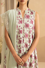 PISTACHIO DUST- 3PC EMBROIDERED LAWN SUIT