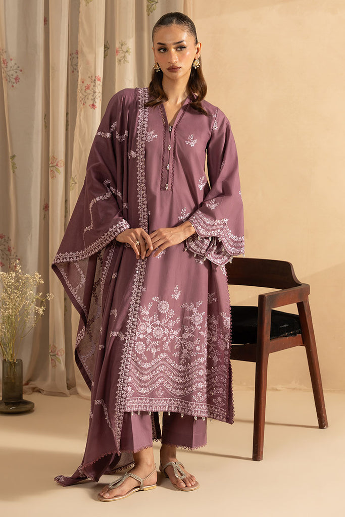 SUBTLE BLOOM- 3PC EMBROIDERED LAWN SUIT