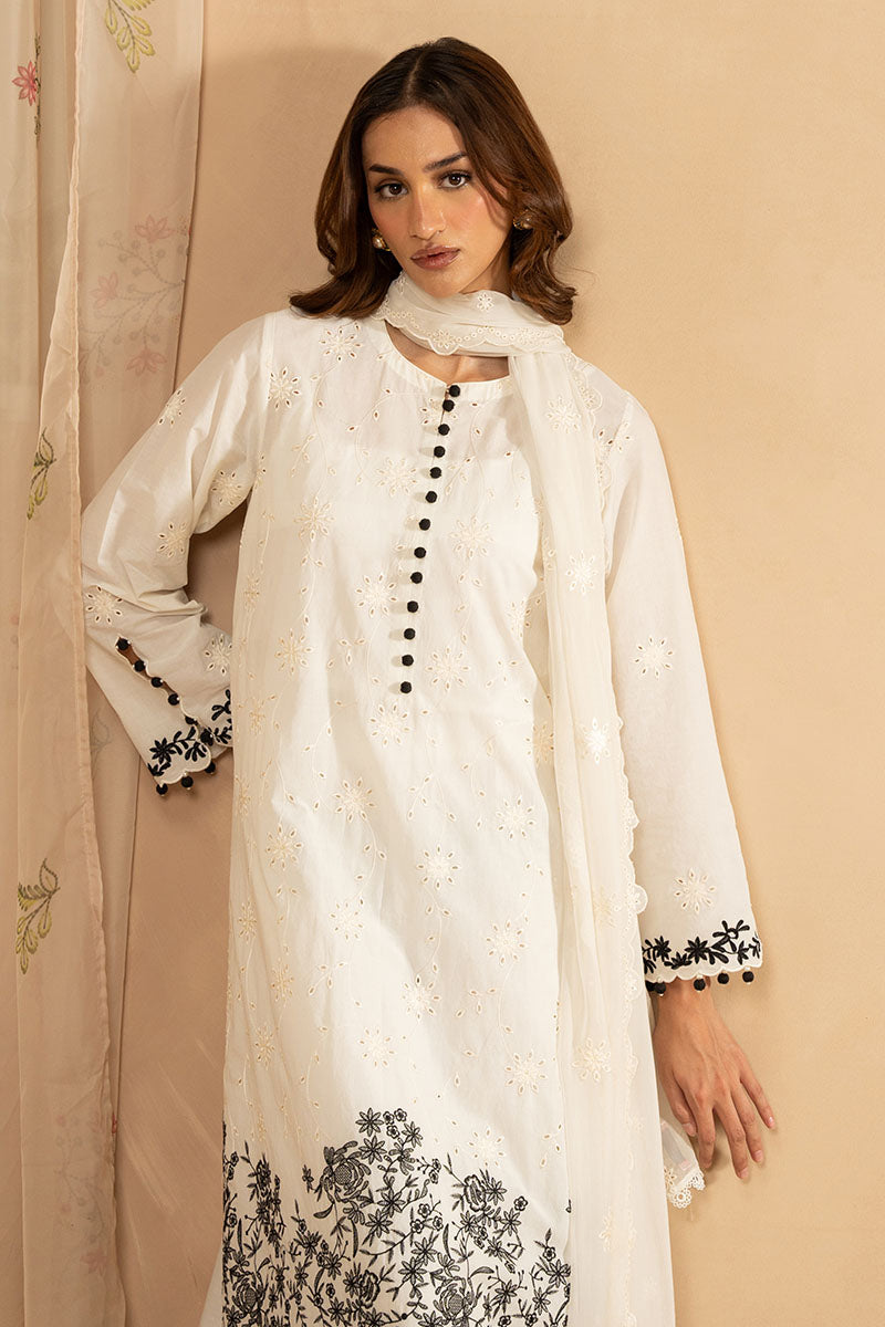 MUTED PEARL-3PC (SHIRT, TROUSER & DUPATTA)