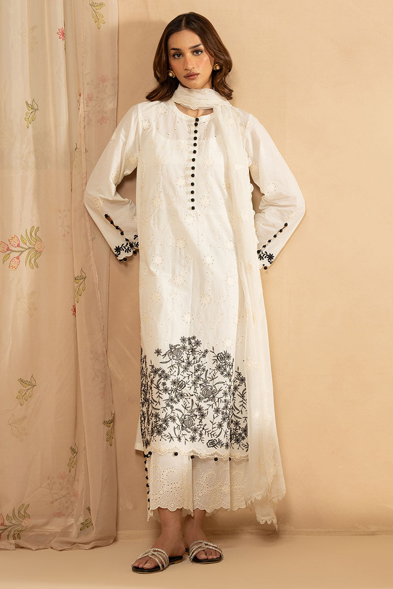 MUTED PEARL-3PC (SHIRT, TROUSER & DUPATTA)