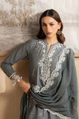 SOFT GRAPHITE-3PC (SHIRT, TROUSER & DUPATTA)