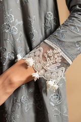 SOFT GRAPHITE-3PC (SHIRT, TROUSER & DUPATTA)