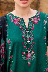 GARLAND WHISPER-3PC SATIN PRINTED SUIT